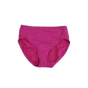 Contours by Coco Reef Women's High-Waist Swim Bottom (S, Deep Fuschia)